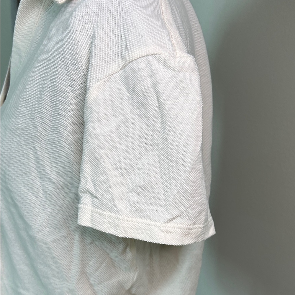 Lou & Grey Cream  COTTON Short Sleeve Polo - Picture 12 of 13